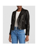 Found Gabrielle Walsh Black Leather Jacket