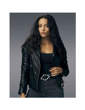 Found Gabrielle Walsh Black Leather Jacket