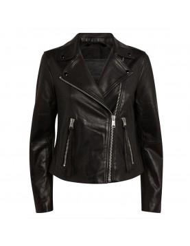 Found Gabrielle Walsh Black Leather Jacket