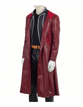 Fullmetal Alchemist Edward Elric Maroon Leather Coat