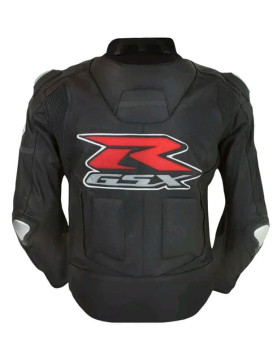 GSX-R Black Leather Jacket