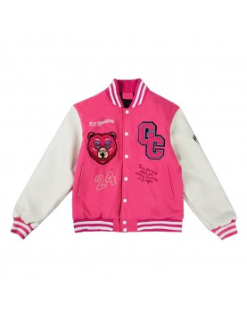 Gag City Pink Varsity Jacket