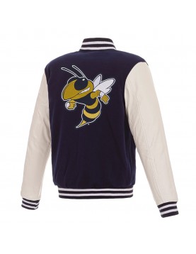 Georgia Tech Navy and White Varsity Jacket