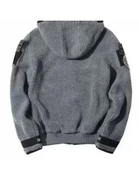 Ghost Call of Duty Sherpa Grey Hoodie