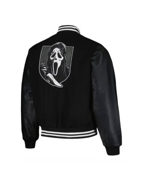 Ghostface Scream Horror Scary Slasher Varsity Jacket