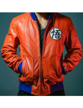 Goku Bomber Leather Jacket