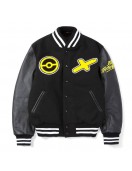 Golden Bear Pikachu Black Varsity Jacket