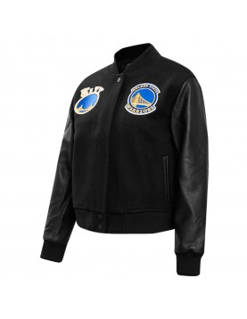 Golden State Warriors Classic Black Varsity Jacket