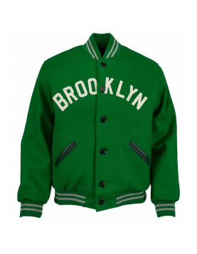 Green Brooklyn Nets Varsity Wool Jacket