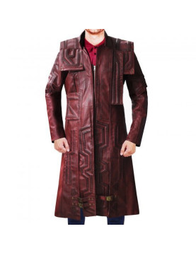 Guardian Of The Galaxy Volume 2 Chris Pratt Star Lord Leather Trench Coat