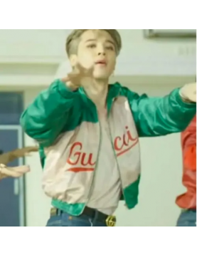 Gucci Jimin BTS Dynamite Green Satin Jacket