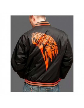 Halloween 78 Bomber Black Nylon Jacket