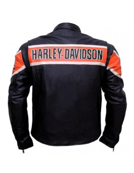 Harley Davidson Biker Leather Jacket Victoria Lane Style Motorcycle Top