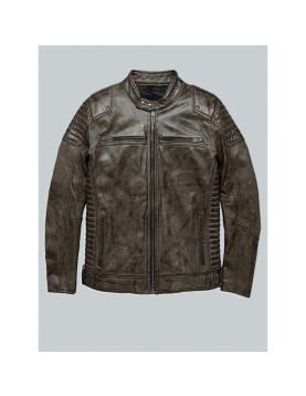 Harley Davidson Waxed Brown Leather Jacket