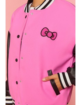 Hello Kitty &amp; Friends Pink Varsity Jacket