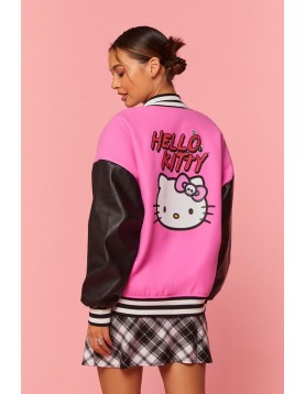 Hello Kitty &amp; Friends Pink Varsity Jacket