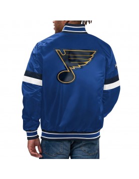 Home Game St. Louis Blues Varsity Satin Jacket