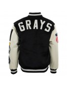 Homestead Grays Vintage Black/White Varsity Jacket