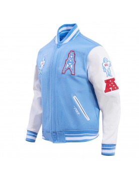 Houston Oilers Retro Classic Blue Varsity Jacket