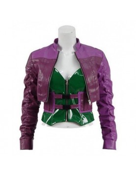 Injustice 2 Game Harley Quinn Purple Jacket