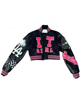 It Girl Marlenciaga Angel Varsity Jacket