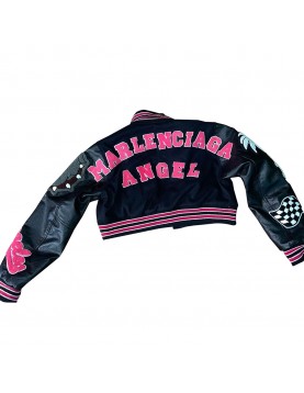 It Girl Marlenciaga Angel Varsity Jacket