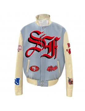 JH San Francisco 49ers Baby Blue Varsity Jacket