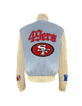 JH San Francisco 49ers Baby Blue Varsity Jacket