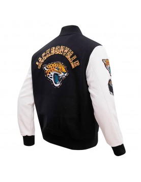 Jacksonville Jaguars Animal Patches Black Varsity Jacket