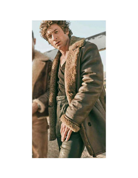 Jeremy Allen White The Iron Claw Leather Coat