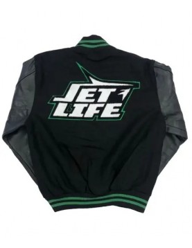 Jet Life Green Letterman Jacket