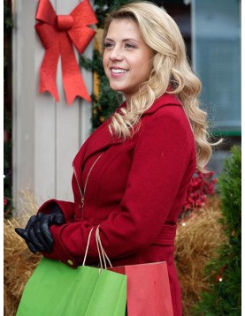 Jodie Sweetin Entertaining Christmas Red Coat