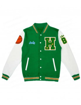 Joseph Quinn Stranger Things S04 Eddie Munson Green Wool Letterman Jacket