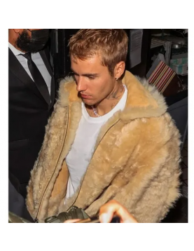 Justin Bieber Los Angeles Beige Jacket