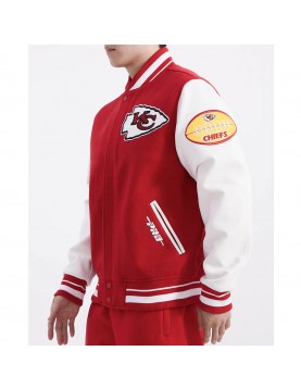 Kansas City Chiefs Old English Classic Rib Varsity Jacket