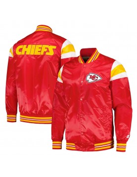 Kansas City Chiefs Red and Gold Varsity Satin Jacket