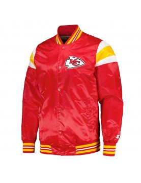 Kansas City Chiefs Red and Gold Varsity Satin Jacket