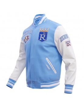 Kansas City Royals Retro Classic Blue Wool Varsity Jacket