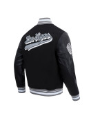 Las Vegas Raiders Script Tail Classic Rib Varsity Jacket