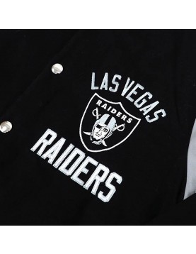 Las Vegas Raiders Tailback Black Varsity Jacket