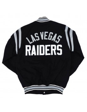 Las Vegas Raiders Tailback Black Varsity Jacket