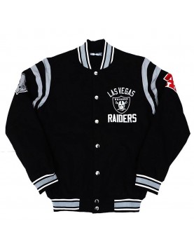 Las Vegas Raiders Tailback Black Varsity Jacket