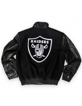 Las Vegas Raiders Varsity Wool &amp; Leather Jacket