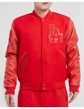 Los Angeles Dodgers Classic Triple Red Wool Varsity Jacket