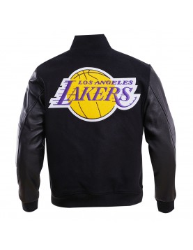 Los Angeles Lakers Gradient Logo Wool Varsity Jacket