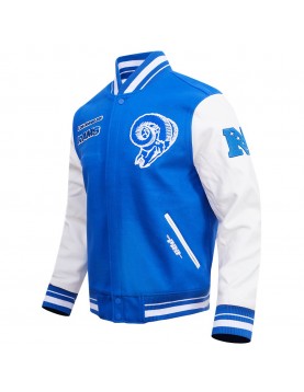 Los Angeles Rams Retro Classic Blue Varsity Jacket