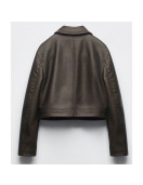 Love Is Blind Micah Lussier Cropped Leather Jacket