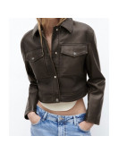 Love Is Blind Micah Lussier Cropped Leather Jacket