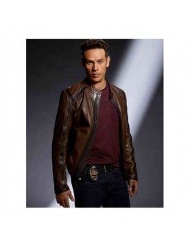 Lucifer TV Series Dan Espinoza Brown Leather Jacket