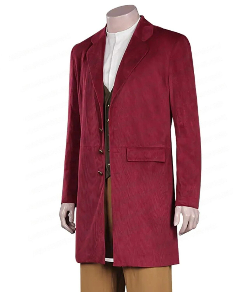 Martin Freeman The Hobbit Maroon Coat |Bilbo Baggins Maroon Coat